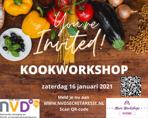 Online kookshop More Workshops - zaterdag 16 januari 2021