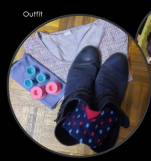 Vrolijke sokken en krulspelden